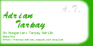 adrian tarpay business card